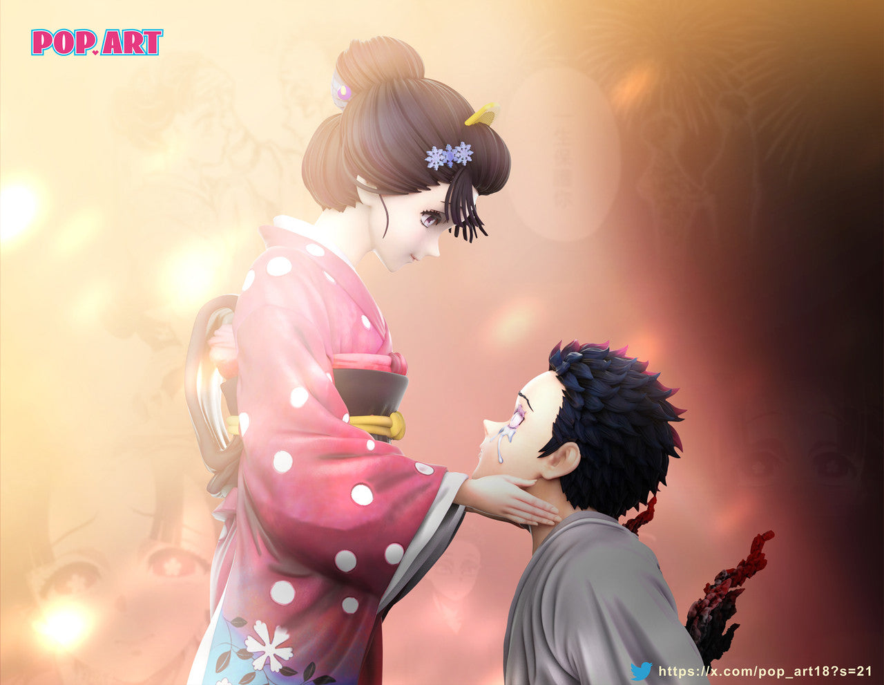 Pop Art - Akaza and Koyuki