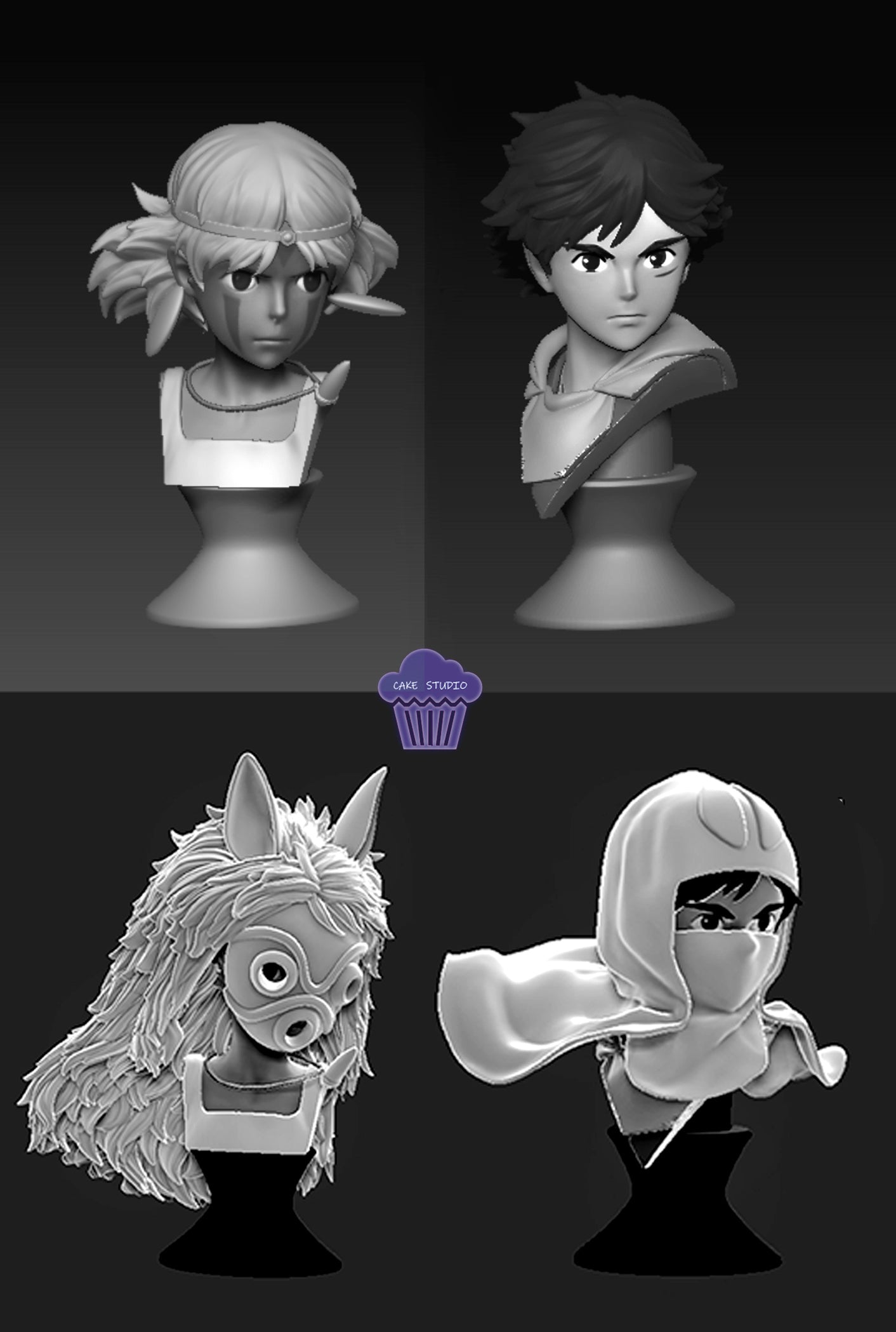 Cake - Princess Mononoke and Ashitaka