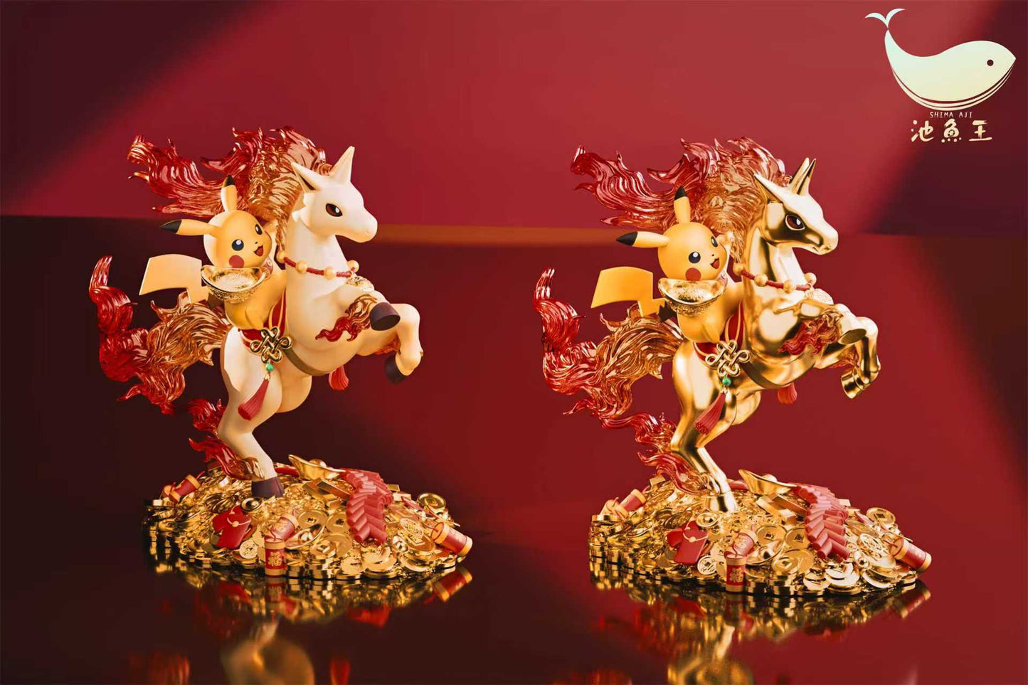 Shima Aji - Pikachu and Rapidash