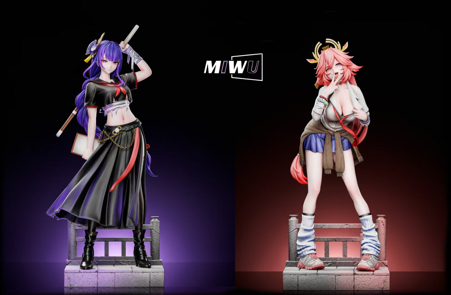 Miwu - Yae Miko and Raiden Shogun