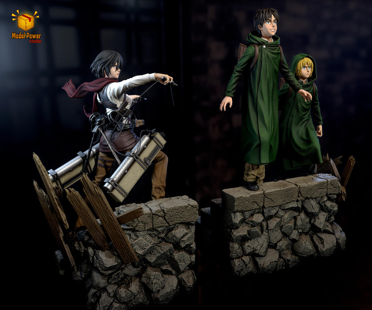 Model Power - Eren, Armin and Mikasa