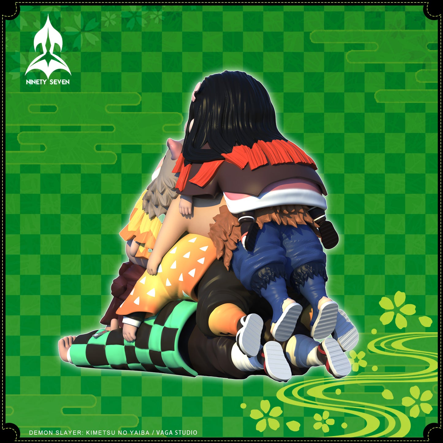 Ninety Seven - Tanjiro, Zenitsu, Inosuke and Nezuko