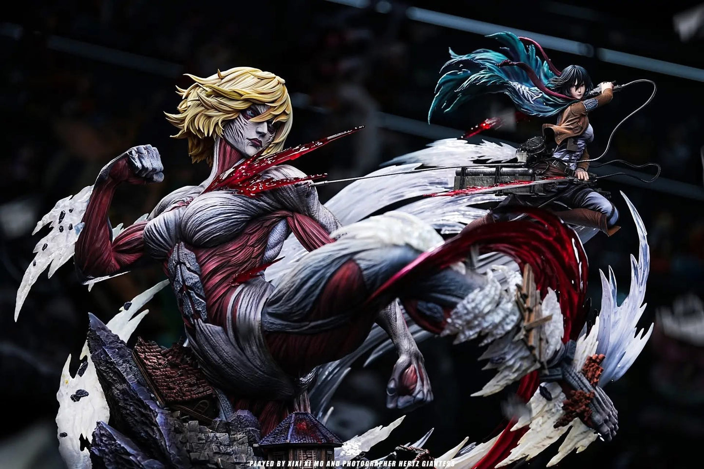 Hertz - Mikasa vs Female Titan