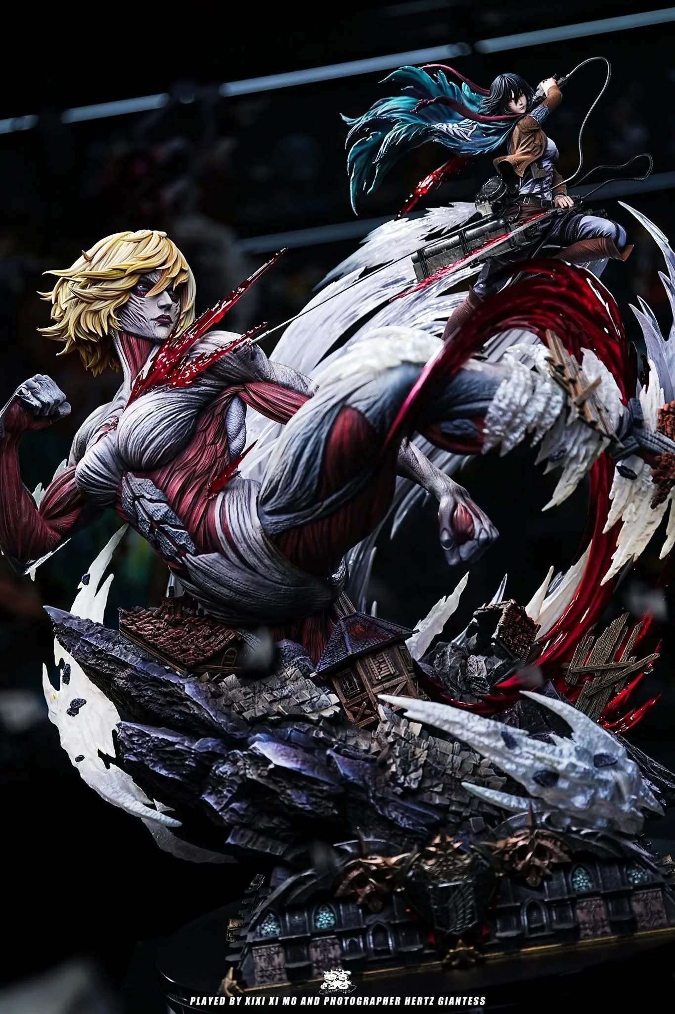 Hertz - Mikasa vs Female Titan