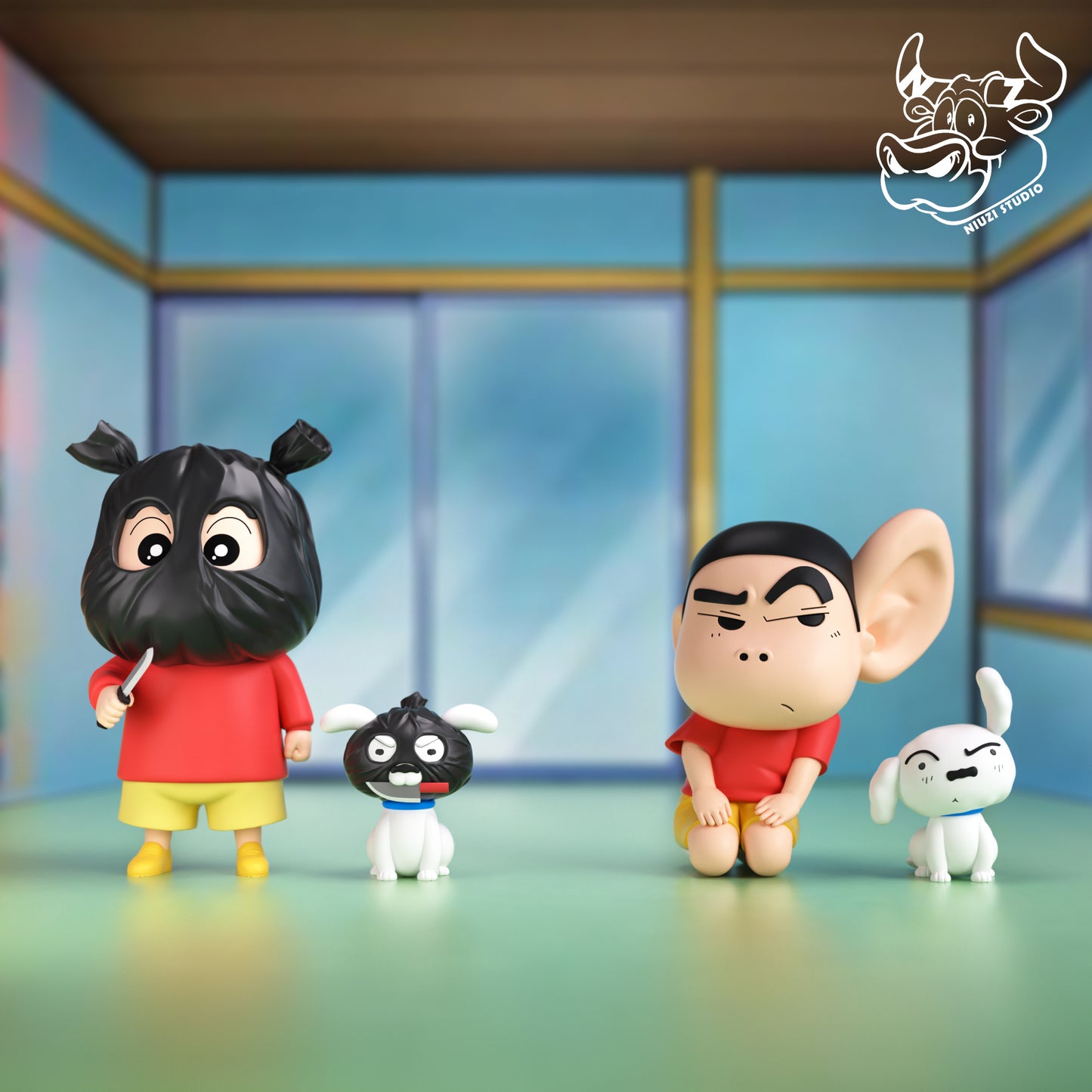 Niuzi - Shinnosuke Nohara and Shiro