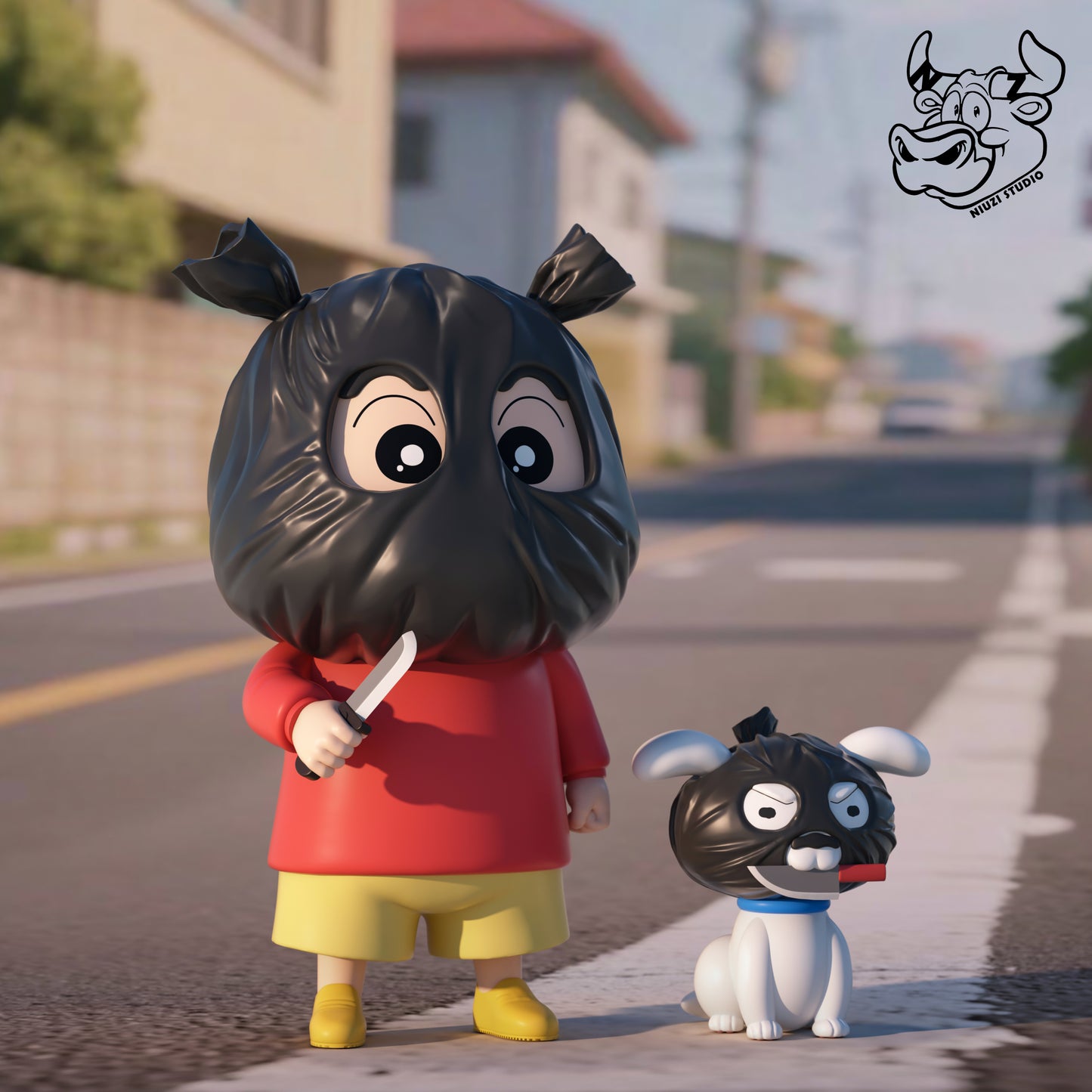 Niuzi - Shinnosuke Nohara and Shiro