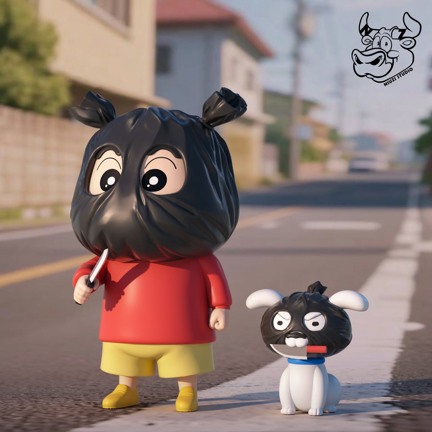 Niuzi - Shinnosuke Nohara and Shiro