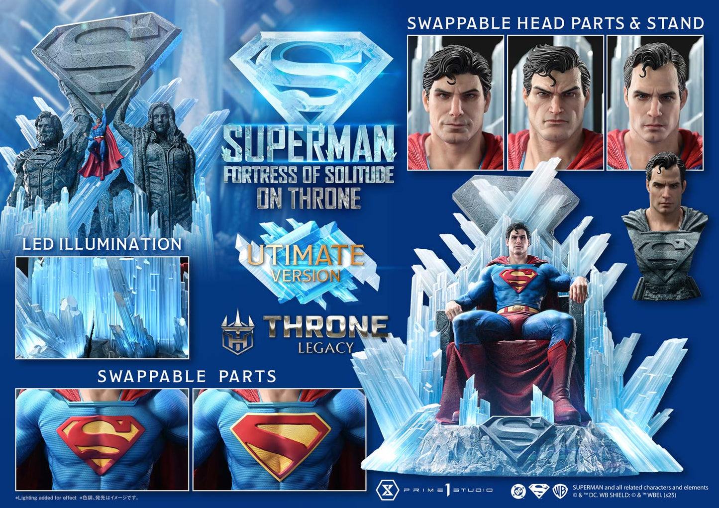 Prime 1 - Superman Fortress of Solitude on Throne