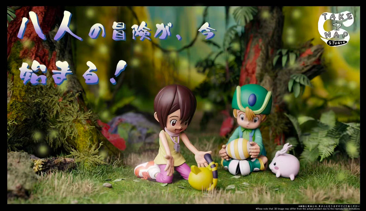 Take A Nap - Takeru Takaishi, Tokomon, Kari Kamiya and Tailmon