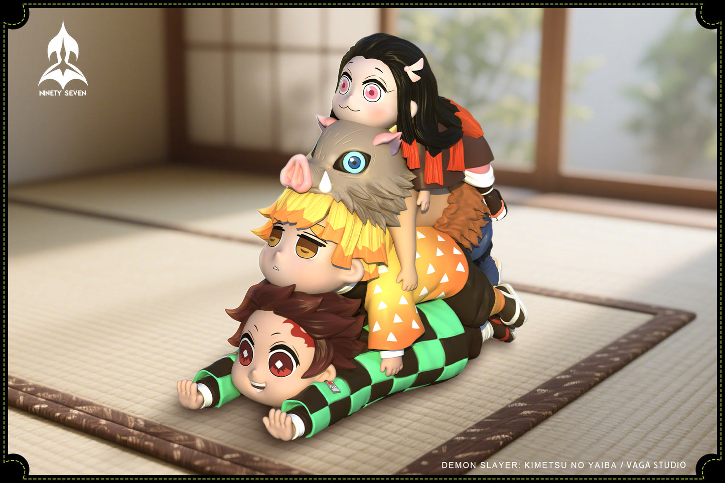 Ninety Seven - Tanjiro, Zenitsu, Inosuke and Nezuko