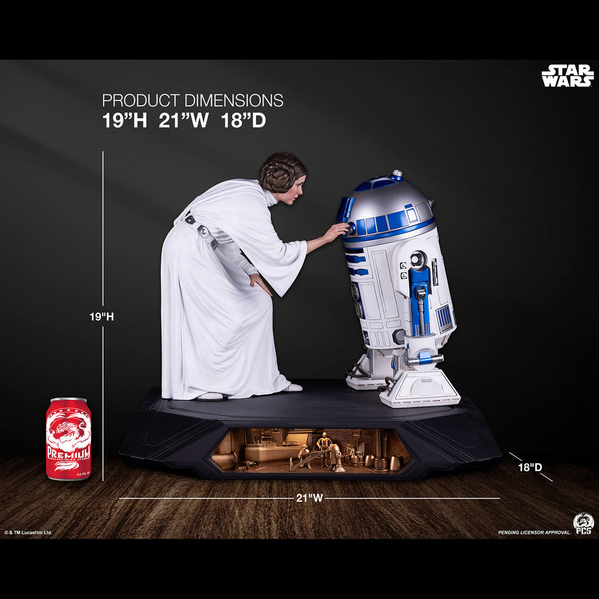 Premium Collectibles - Princess Leia and R2-D2