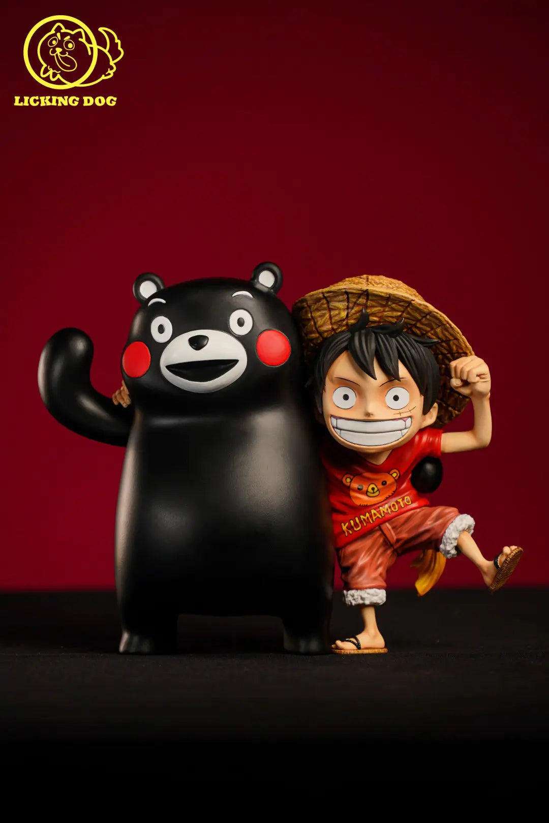 Licking Dog - Kumamon and Luffy – StatueCorp Licking Dog - Kumamon and Luffy – StatueCorp