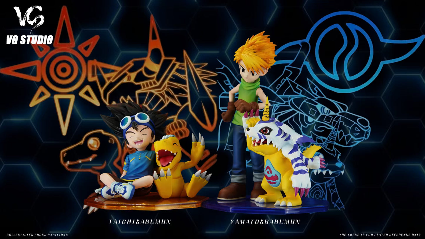 VG - Yamato Ishida, Taichi Yagami, Gabumon and Agumon