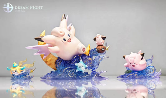 Dream Night - Jirachi, Cleffa, Clefairy and Clefable