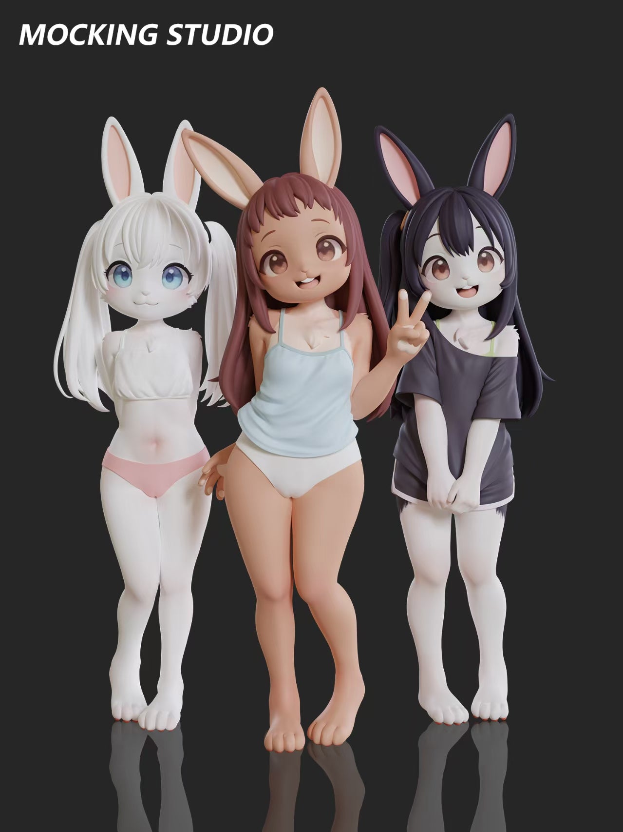 Mocking - Komako Semenovich, Chie Sayama and Tenka Adachi