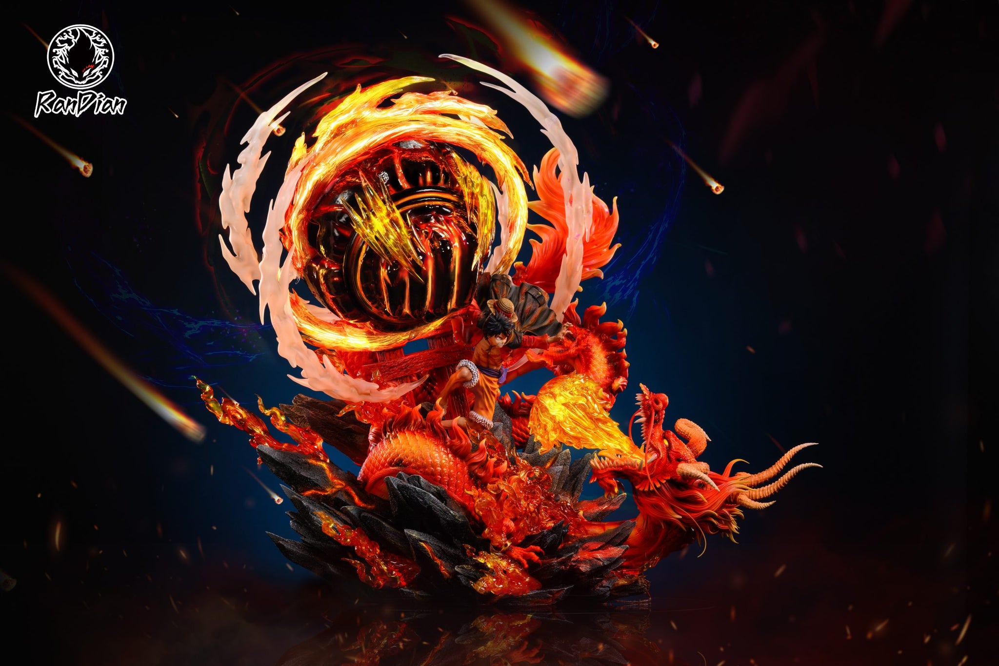 RanDian - Luffy vs Fire Dragon – StatueCorp