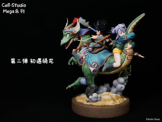 Cell - Kid Goku and Bulma