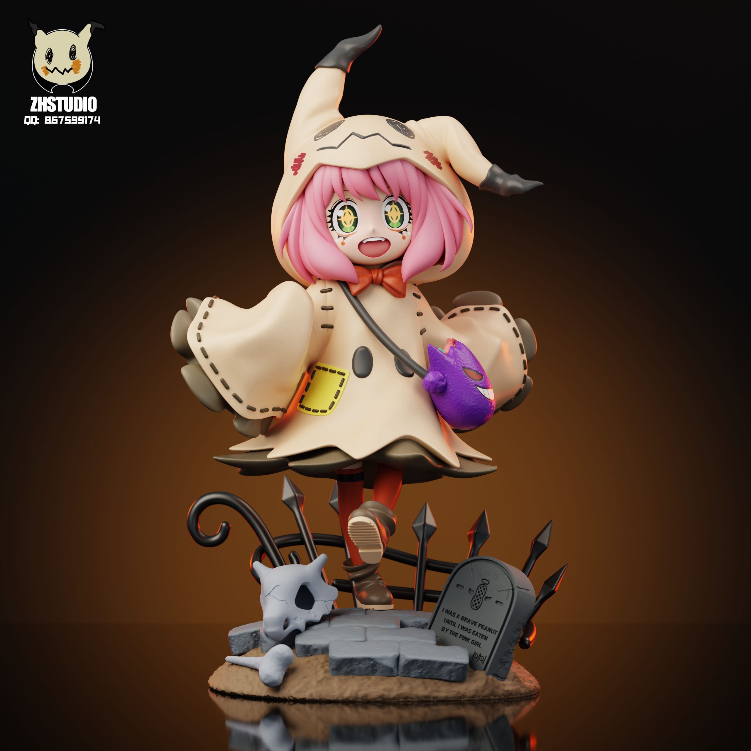 ZH - Anya cos Mimikyu - Digimon