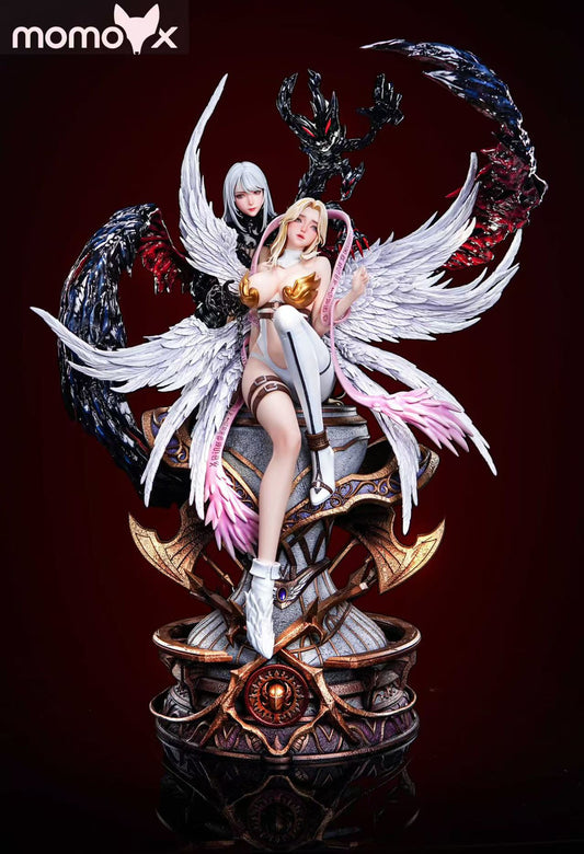 MOMOX - Angewomon and LadyDevimon