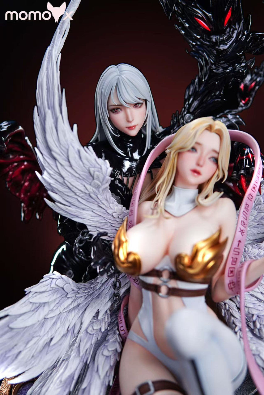 MOMOX - Angewomon and LadyDevimon