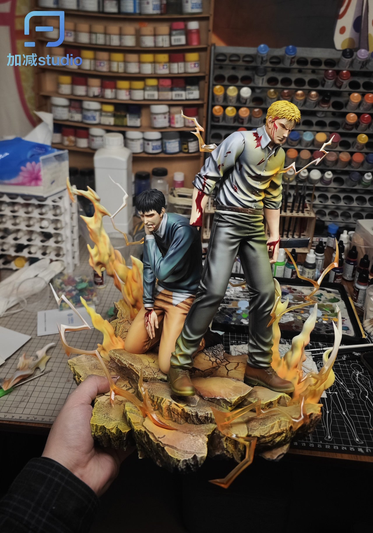 Jiajian - Reiner, Bertholdt and Eren - Attack on Titan