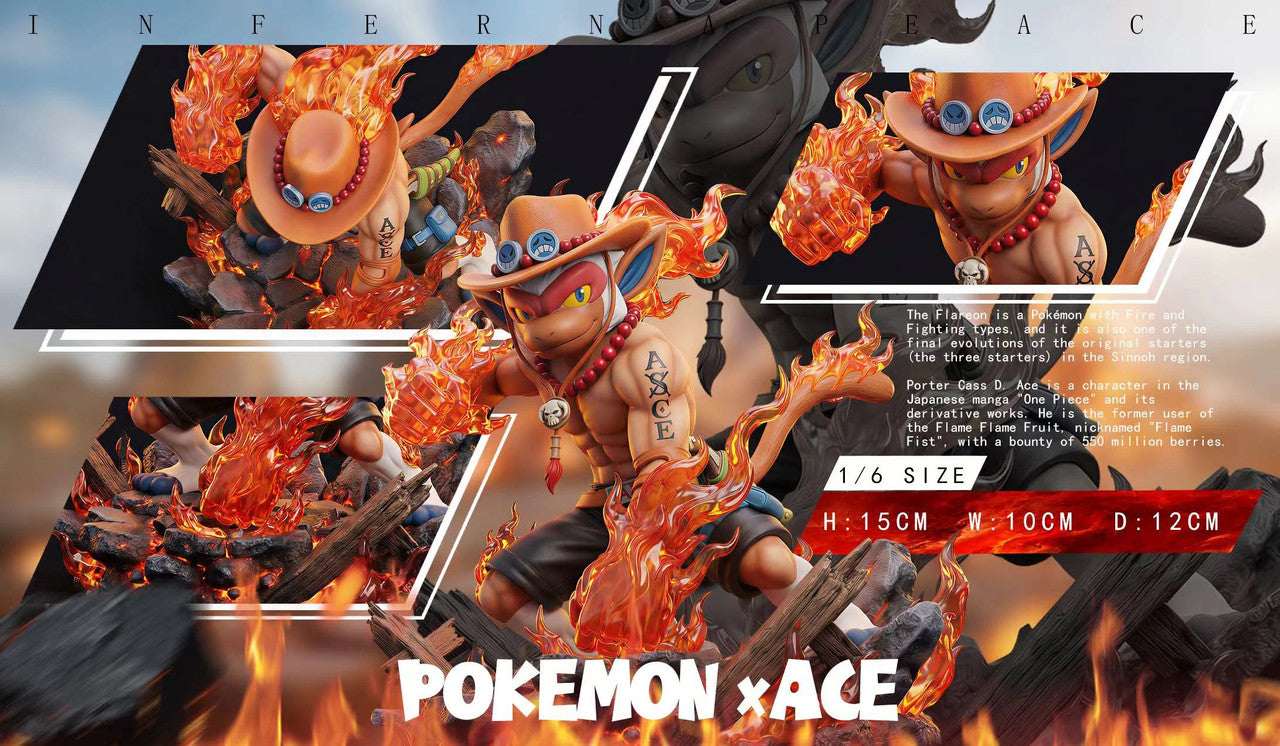 Huan Shou Zao Wu Ju - Infernape cos Ace and Machamp cos Whitebeard