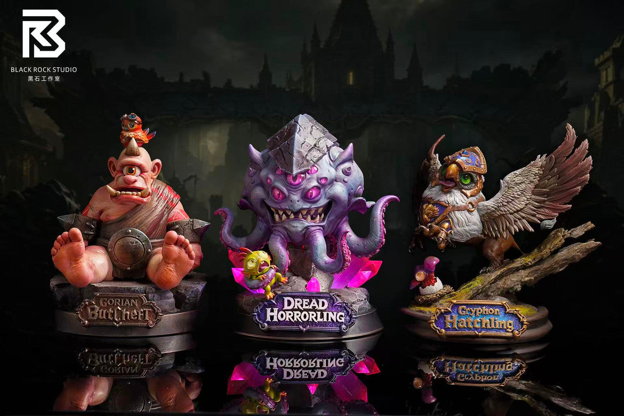 Black Rock - Gryphon Hatchling, Gorian Butcher and Dread Horrorling