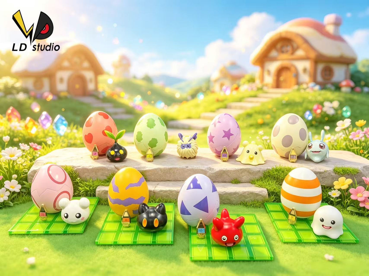 LD - Botamon, Poyomon, Punimon and YukimiBotamon