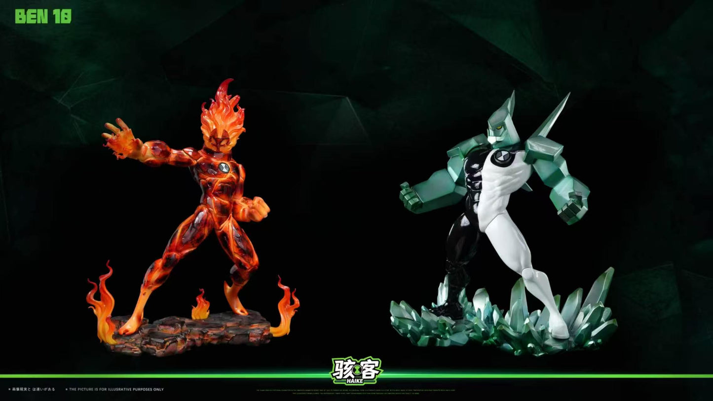Hacker - Heatblast and Diamondhead