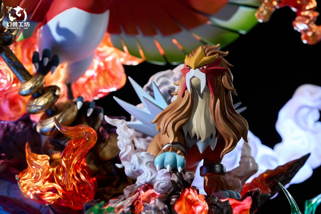 Phantom Beast - Ho-Oh and Legendary Beasts Entei, Suicune and Raikou