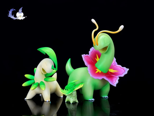 Chasing Light - Chikorita, Bayleef and Meganium