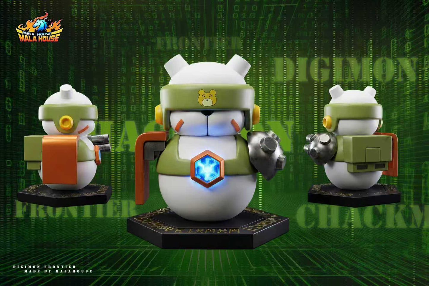 Mala House - Agnimon, Wolfmon and Chackmon