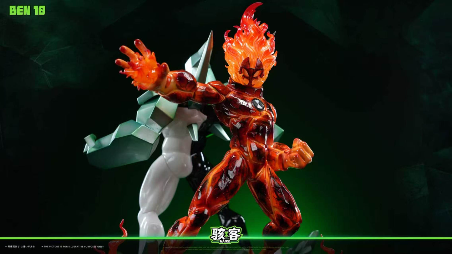 Hacker - Heatblast and Diamondhead