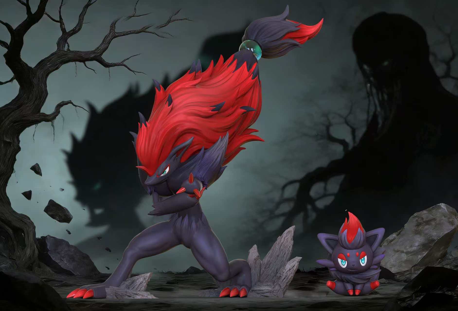 Qiao Wu Mo Wan - Zoroak and Zorua - One Piece