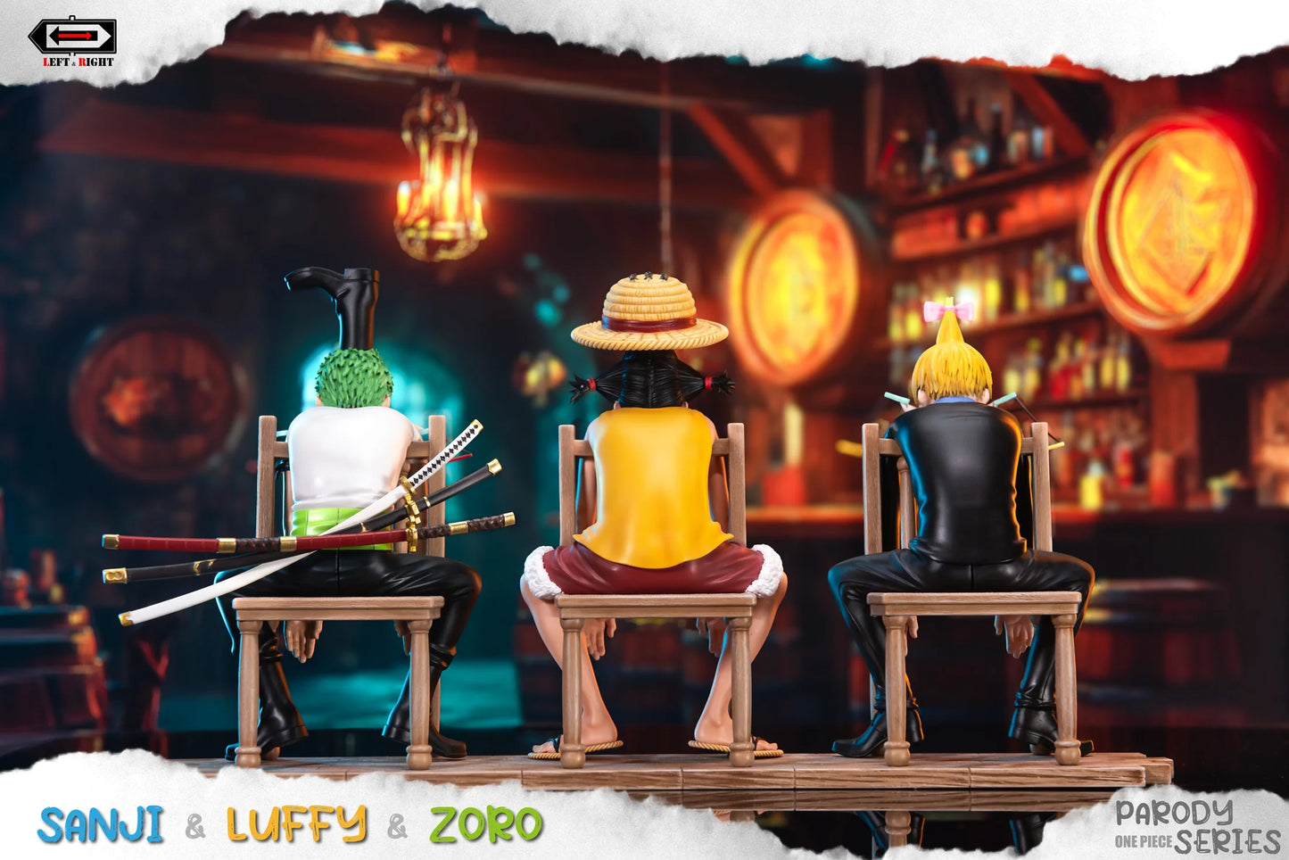 Left and Right - Sanji, Luffy and Zoro