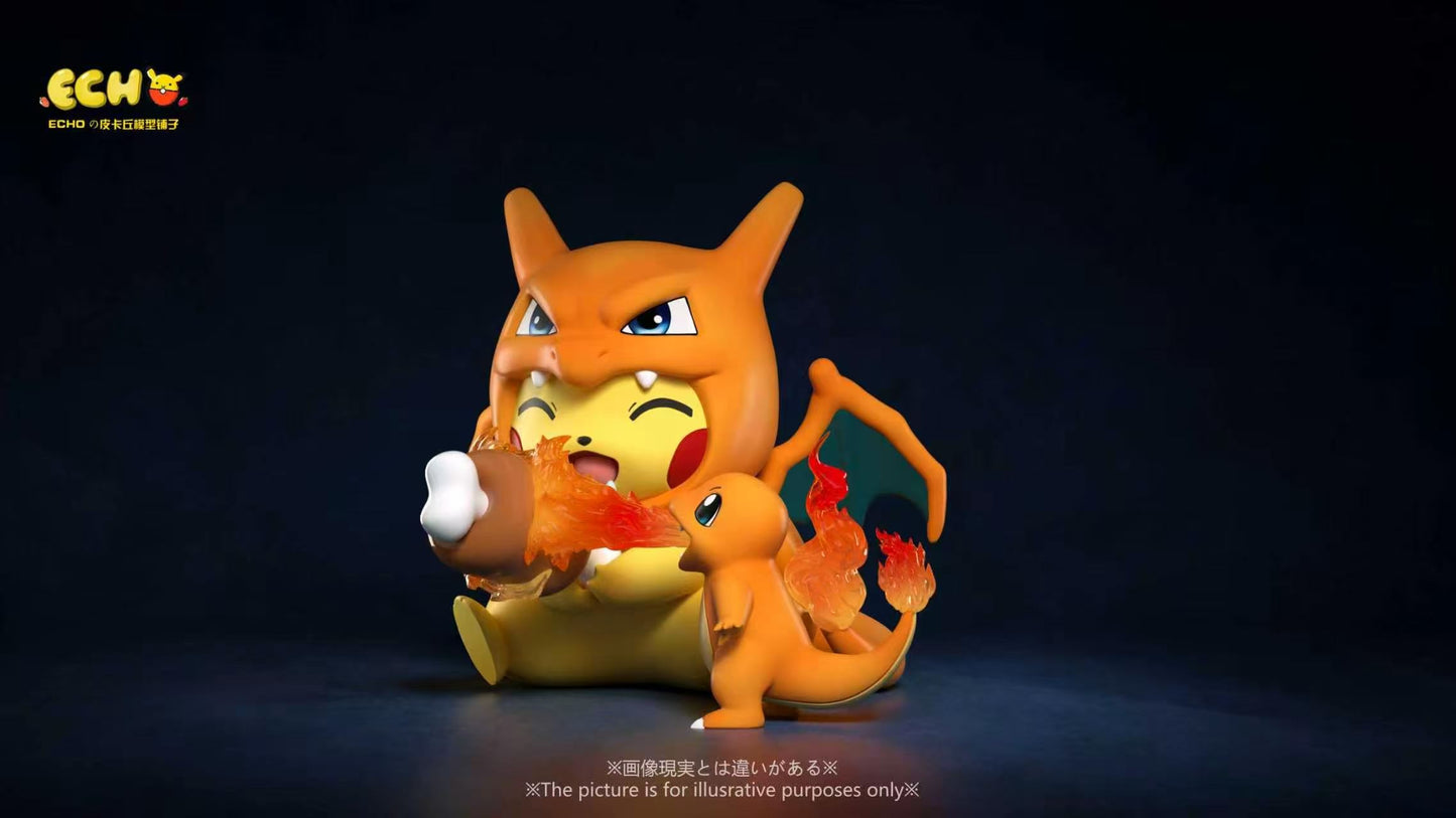 Echo - Pikachu cos Blastoise, Charizard and Bulbasaur