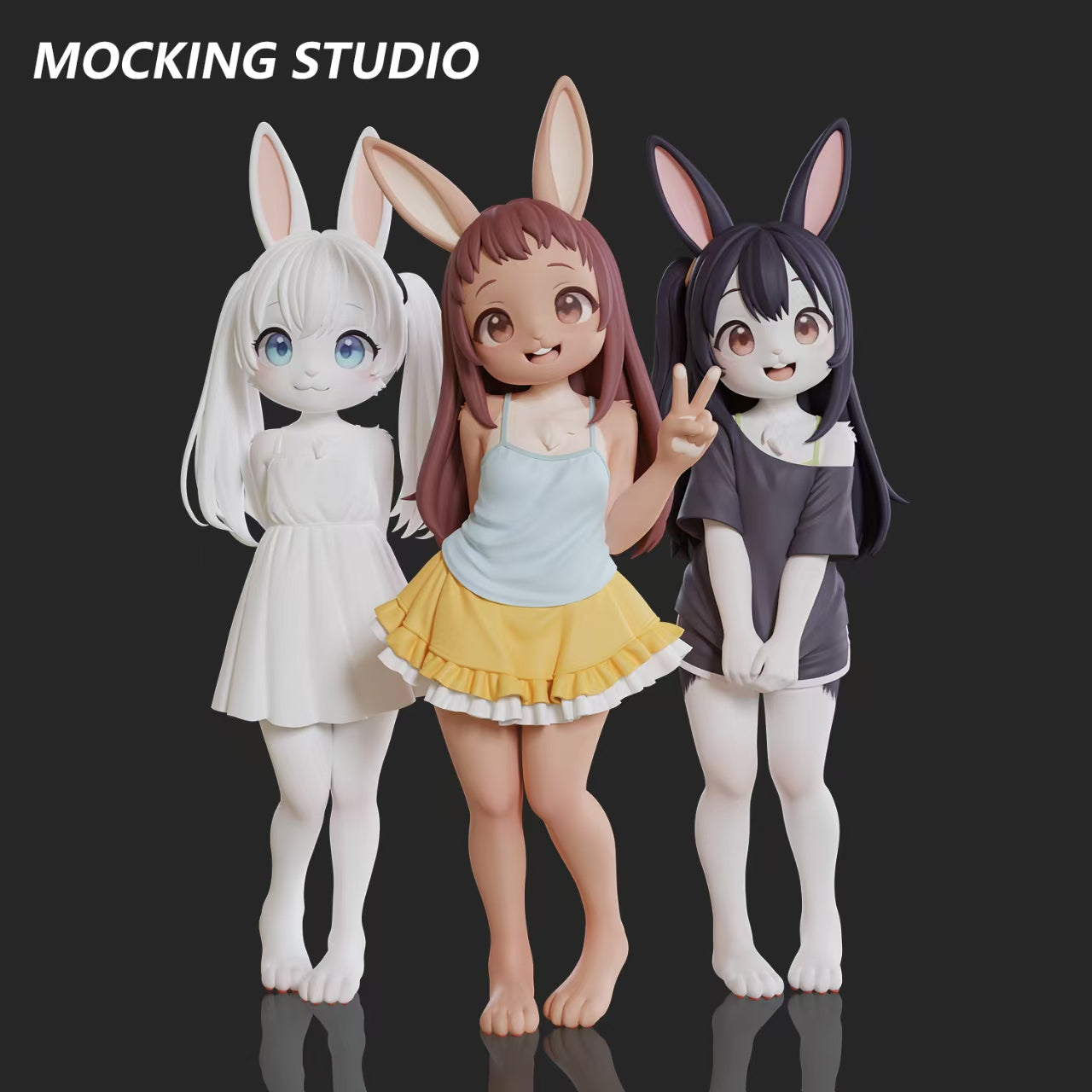 Mocking - Komako Semenovich, Chie Sayama and Tenka Adachi