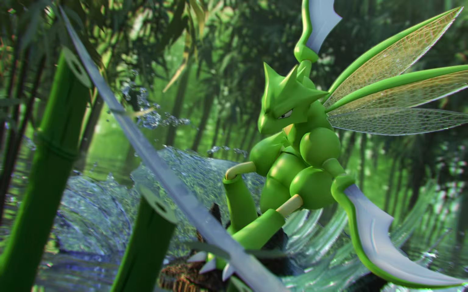 Tian Guan Gong Fang - Scyther - Pokémon