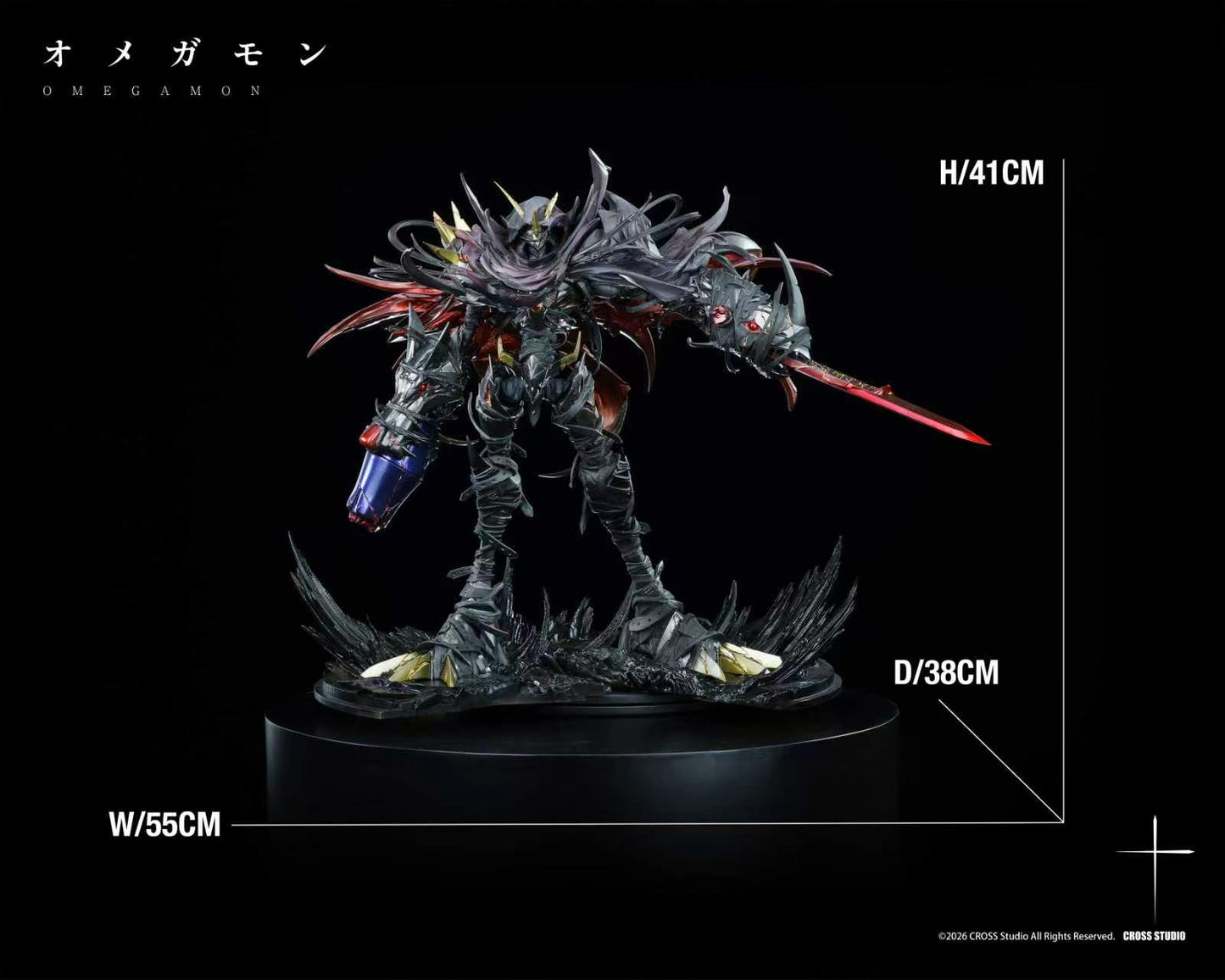 Cross - Omegamon Zwart Defeat