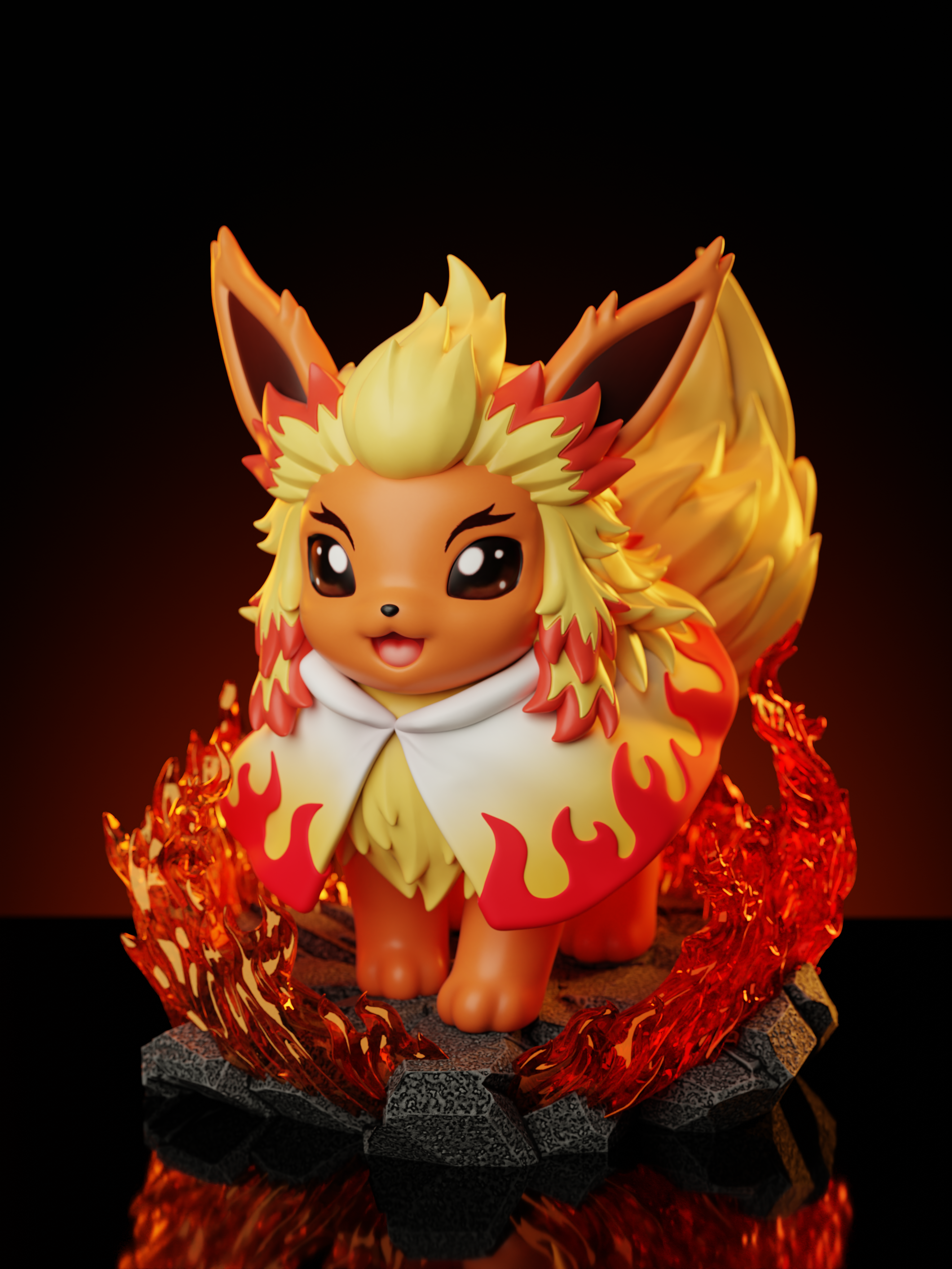 ZH - Flareon cos Rengoku - Dragon Ball
