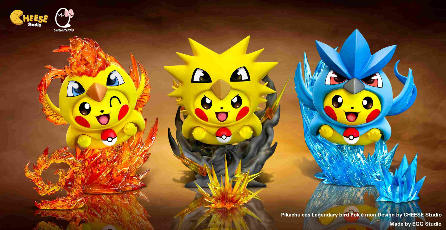 EGG - Pikachu cos Moltres, Zapdos and Articuno