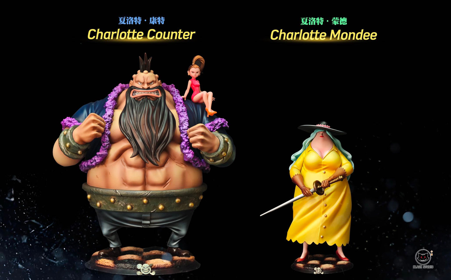 Black - Charlotte Counter and Charlotte Mondée