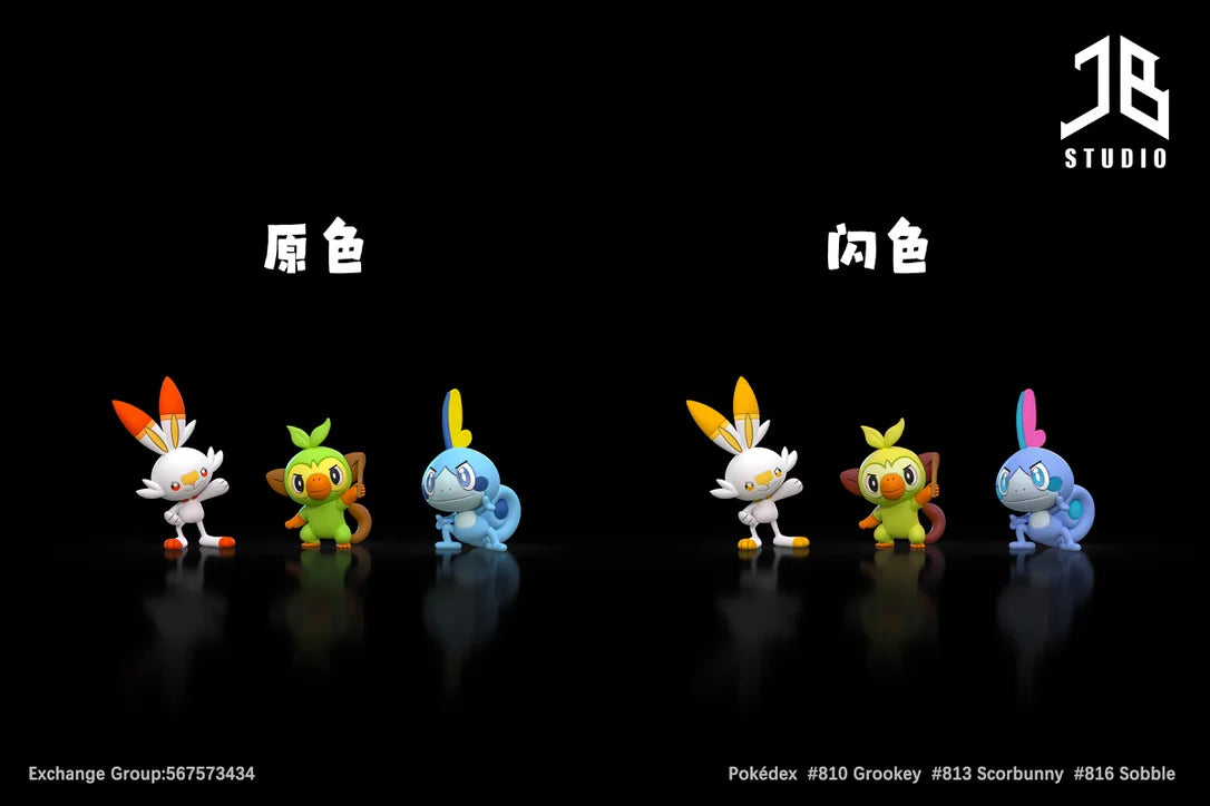 JB - Gloria, Grookey, Scorbunny and Sobble