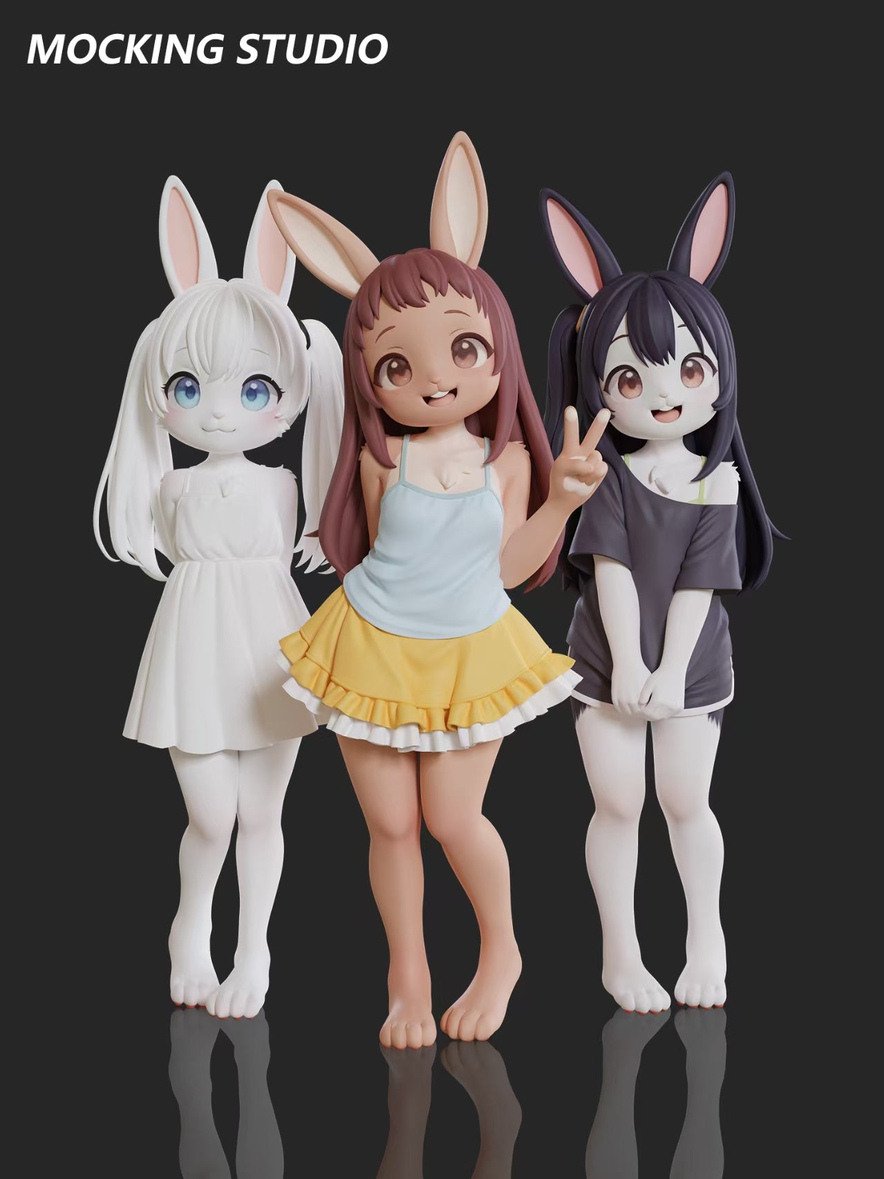Mocking - Komako Semenovich, Chie Sayama and Tenka Adachi