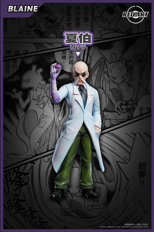 Red Art - Blaine and Mewtwo