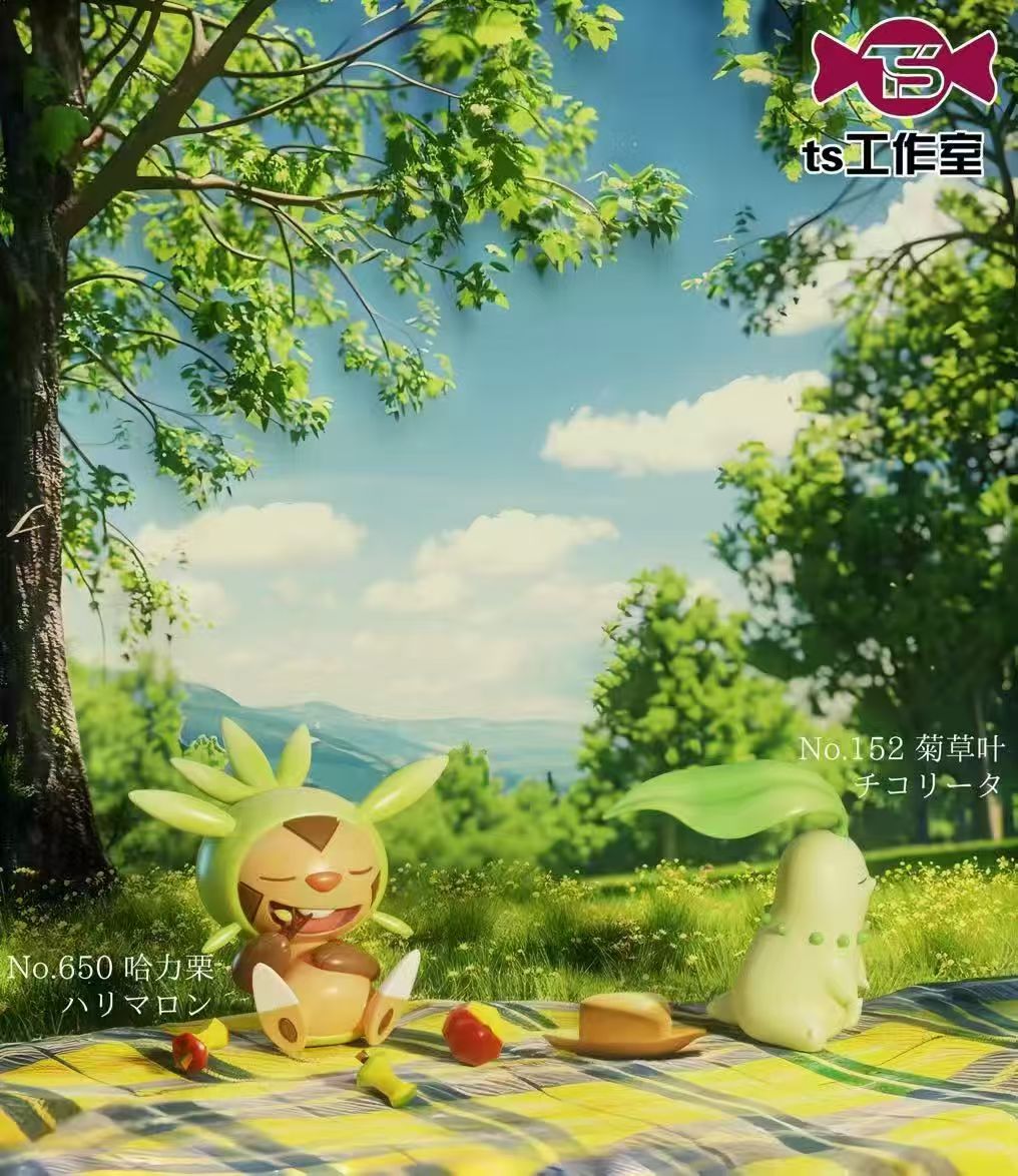 TS - Chikorita, Bayleef and Chespin - Pokémon