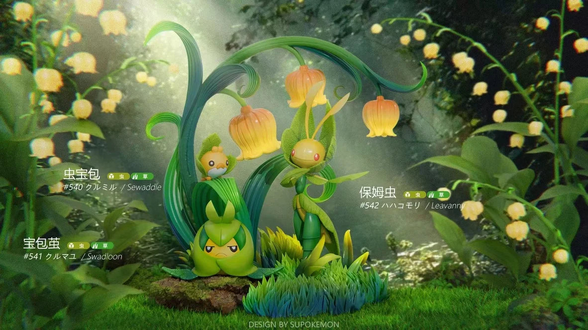 Duan Zao Jiang - Leavanny, Sewaddle and Swadloon