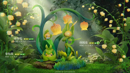 Duan Zao Jiang - Leavanny, Sewaddle and Swadloon