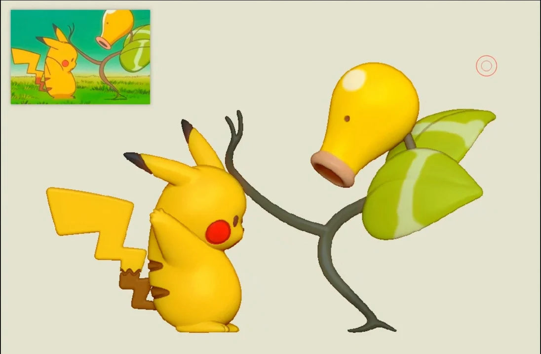100000 Volts - Pikachu and Bellsprout