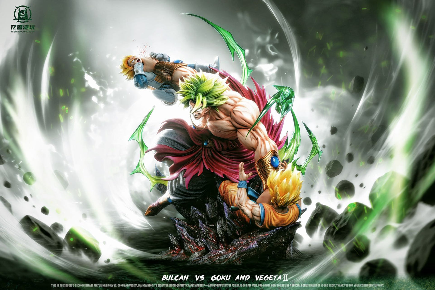 Yi Shou - Broly vs Goku and Vegeta